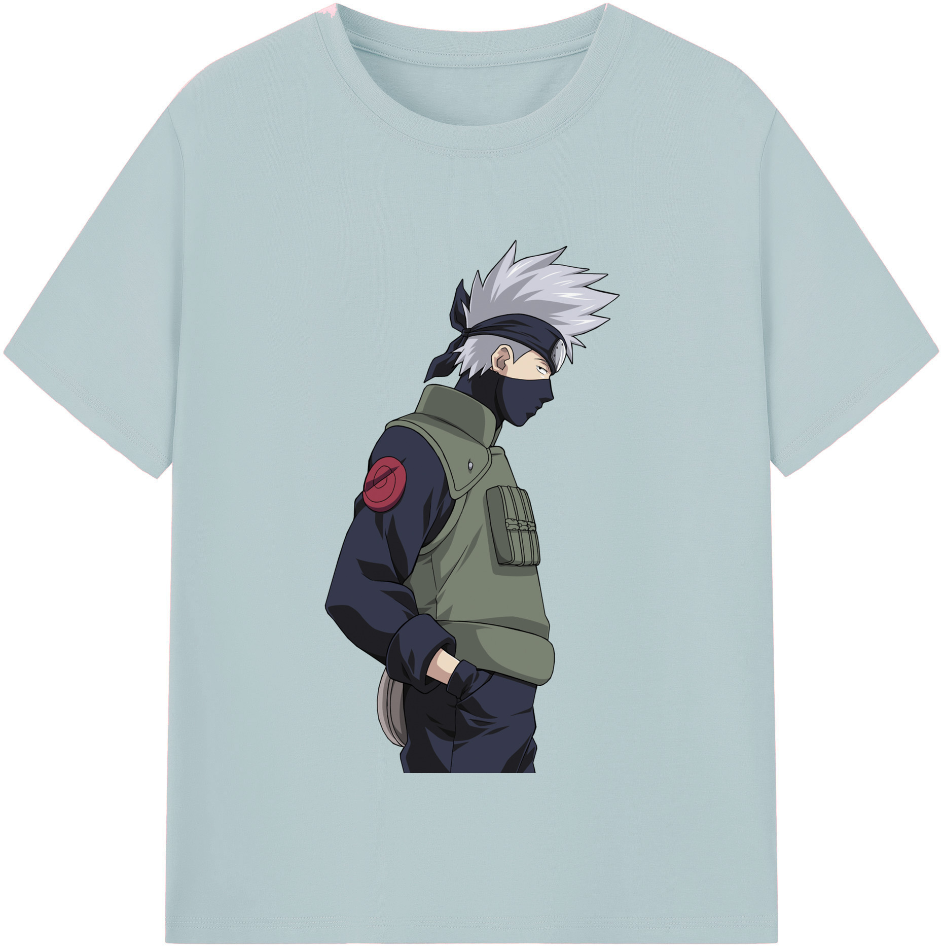 （画像用） NARUTO -ナルト- はたけ カカシ Hatake Kakashi 綿100％半袖Tシャツ（フロントプリント）
